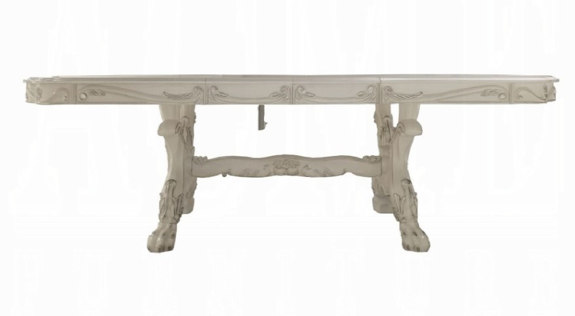 DN01695 7PC Dining Set Bone White Dresden Collection By Acme Furniture