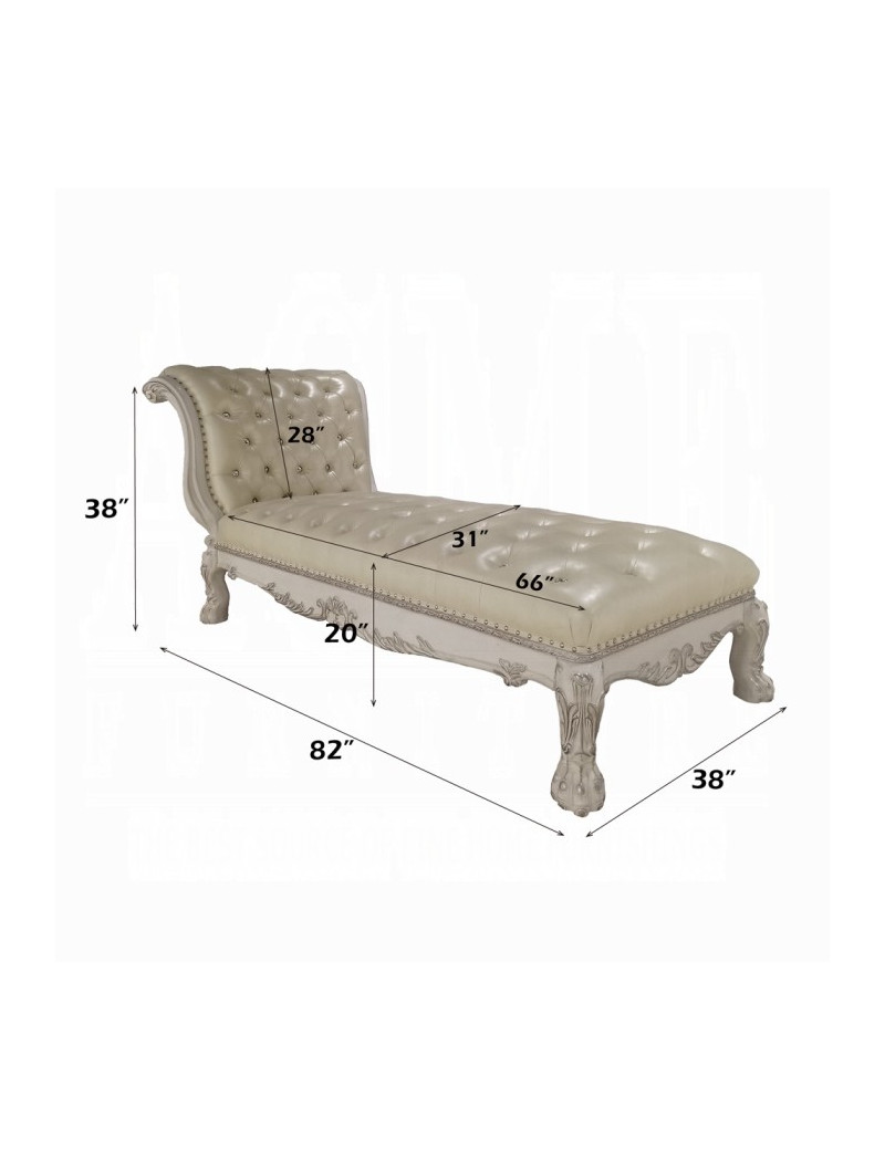 AC01693 Dresden Chaise W/Pillow By Acme Furniture Furniture