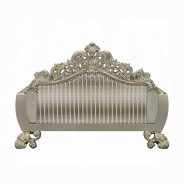 LV01206 Loveseat W/5 Pillows  Velvet, Fabric & Antique Gold Finish Sorina Collection By Acme Furniture