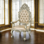 DN 01208 Lavish Classic PU & Antique Gold Finish Dining Set Sorina Collection By Acme Furniture