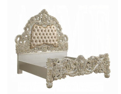 BD 01241Lavish Classic EK PU & Antique Gold Finish Sorina Collection By Acme Furniture