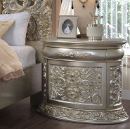 BD 01241Lavish Classic EK PU & Antique Gold Finish Sorina Collection By Acme Furniture