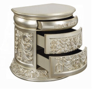 BD 01241Lavish Classic EK PU & Antique Gold Finish Sorina Collection By Acme Furniture