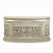 BD 01241Lavish Classic EK PU & Antique Gold Finish Sorina Collection By Acme Furniture