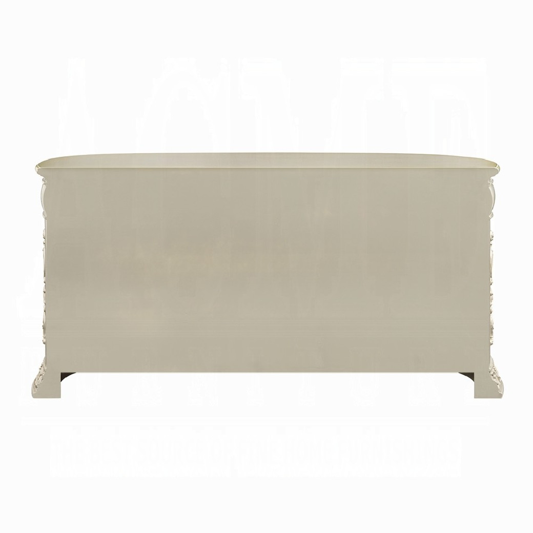 BD 01241Lavish Classic EK PU & Antique Gold Finish Sorina Collection By Acme Furniture