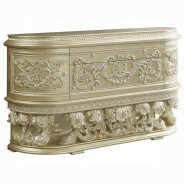 DN00464 Server Champagne Silver Finish Victorian Style Vatican Collection by Acme Furniture