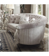 52085 Living room Ivory Velvet Bone white Versailles Collection By Acme Furniture