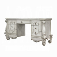 21137  Versailles Bone White Finish Vanity & Mirror By Acme Furniture