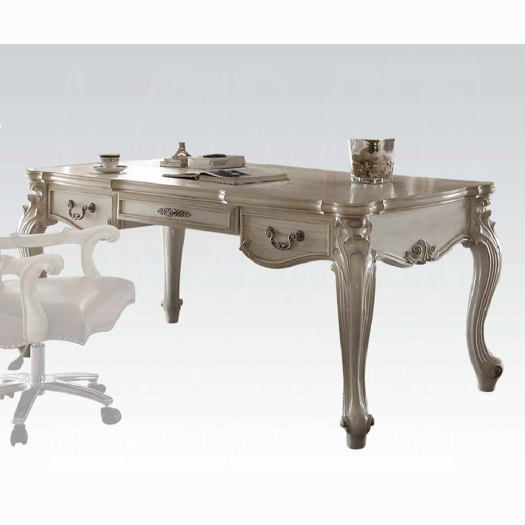 92275 Bone White Finish Home Office Set Acme Versailles collection