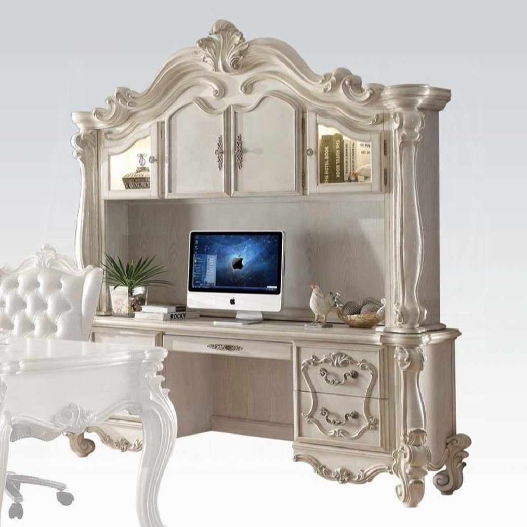 92275 Bone White Finish Home Office Set Acme Versailles collection