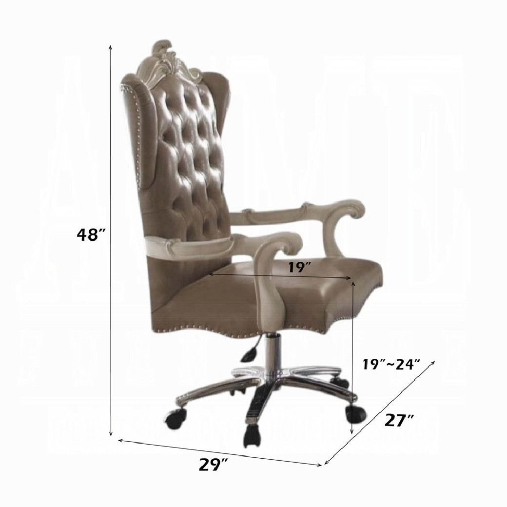 92275 Bone White Finish Home Office Set Acme Versailles collection