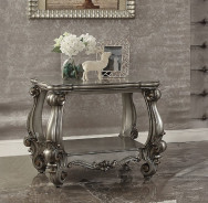 86820 Antique Platinum Finish Occasional Tables Versailles Collection by Acme Furniture