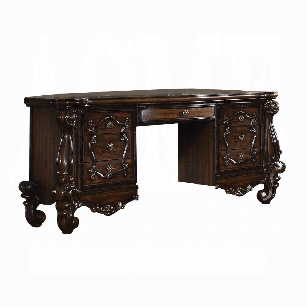 21107 Versailles Collection Cherry Oak Vanity & Mirror By Acme Furniture