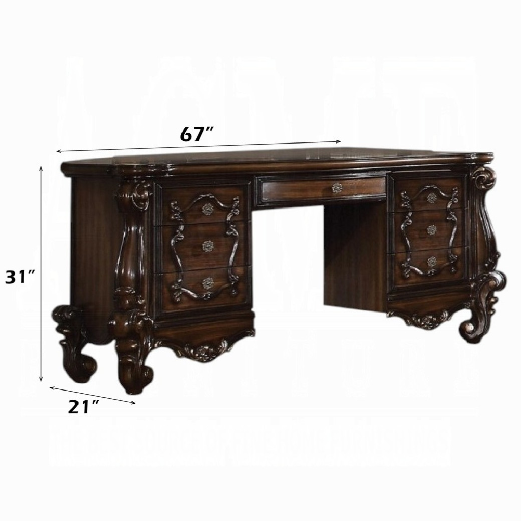 21107 Versailles Collection Cherry Oak Vanity & Mirror By Acme Furniture
