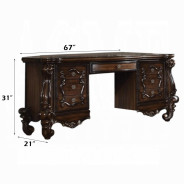 21107 Versailles Collection Cherry Oak Vanity & Mirror By Acme Furniture