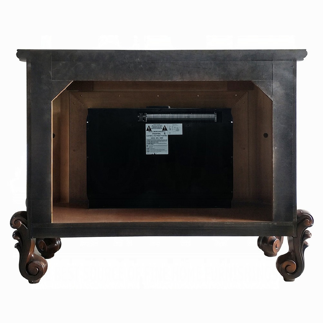 AC01315 Cherry Oak Finish Fireplace Versailles Collection By Acme Furniture