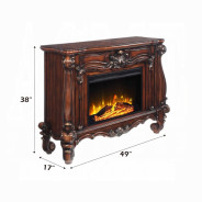 AC01315 Cherry Oak Finish Fireplace Versailles Collection By Acme Furniture