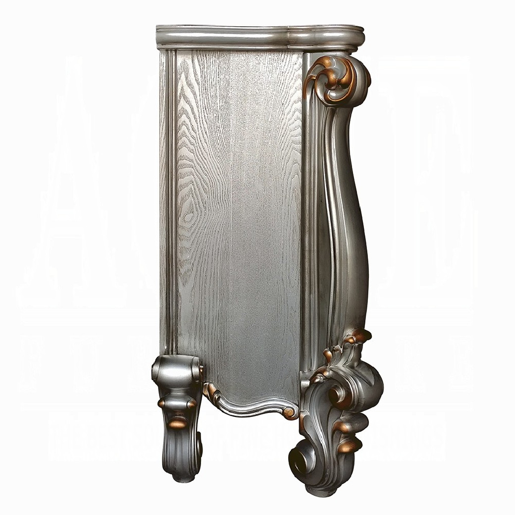 AC01314 Antique Platinum Finish Fireplace Versailles Collection By Acme Furniture