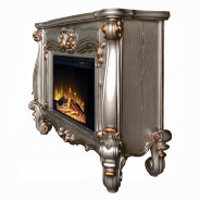 AC01314 Antique Platinum Finish Fireplace Versailles Collection By Acme Furniture