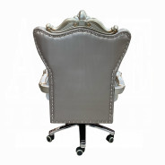92822 Antique Platinum Finish Office Chair Versailles Collection