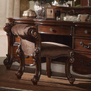 22009 Cherry finish Vanity & Mirror Vendome Collection By Acme Furniture