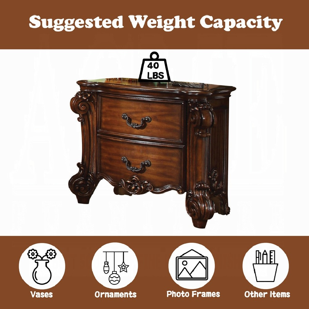 28020 Bedroom Cherry Finish Vendome Collection By Acme Furniture