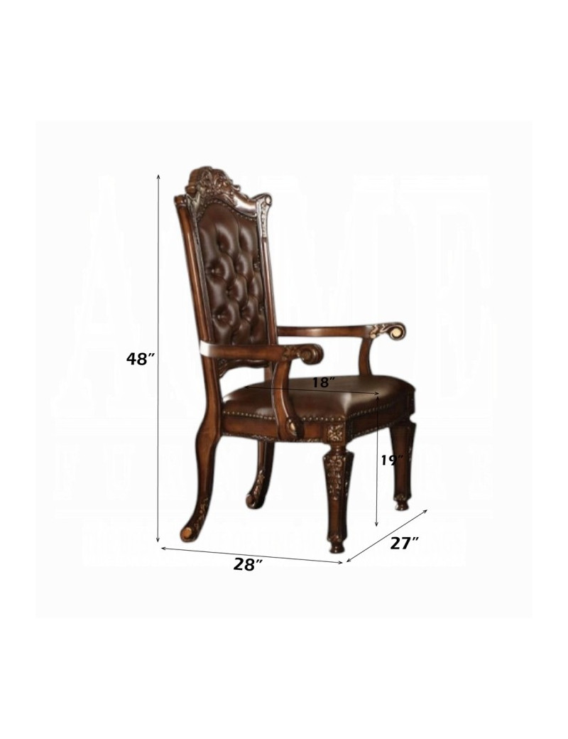 92125 Cherry Finish Home Office Set Acme Vendome Collection