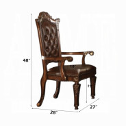 92125 Cherry Finish Home Office Set Acme Vendome Collection