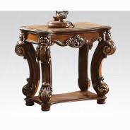 82002 Cherry Oak Finish Occasional Tables Square Coffee Table Acme Vendome Collection