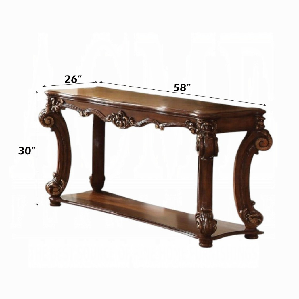 82000 Cherry Finish Rectangular Coffee Table Acme Vendome Collection
