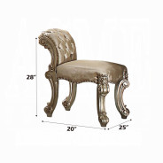 23007 Gold Patina Finish Vanity & Mirror Dresden Collection By Acme Furniture