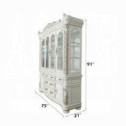 DN01350 Vendome Antique Pearl Collection China & Hutch By Acme Furniture