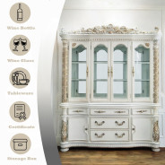 DN01350 Vendome Antique Pearl Collection China & Hutch By Acme Furniture