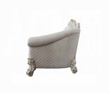 LV01329 Vendome II 2 Piece Sofa & Loveseat in Two Tone Ivory Fabric & Antique Pearl Finish by Acme Furniture