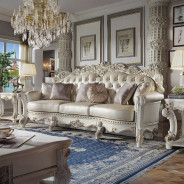 LV01525 Oversized Sofa W/6 Pillows Vendome Antique Pearl  Collection By Acme Furniture
