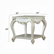 53460 Fabric /Antique Pearl Finish Living Room Picardy II Collection By Acme Furniture