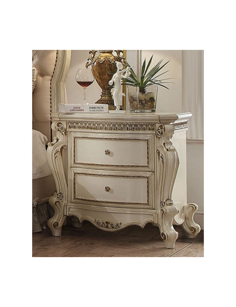 28207EK Canopy Bed Vintage Style Picardy Collection by Acme Furniture