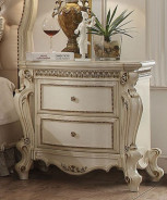 28207EK Canopy Bed Vintage Style Picardy Collection by Acme Furniture