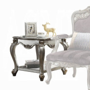 83465 Platinum Finish Occasional Tables Picardy Collection By Acme Furniture