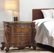 BD01353 EKing Size Bed Set Honey Oak Finish Picardy Collection by Acme Furniture