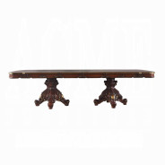 668220 Double Pedestal Dining Table Cherry Finish Picardy Collection by Acme Furniture