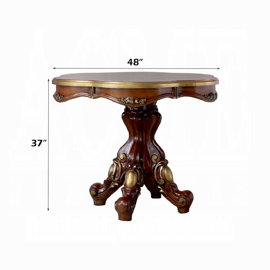 78220 Counter Dining Set Cherry Oak Finish Picardy Collection by Acme Furniture