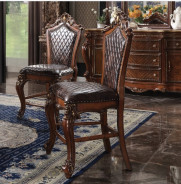 78220 Counter Dining Set Cherry Oak Finish Picardy Collection by Acme Furniture