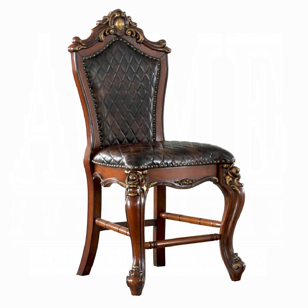 78220 Counter Dining Set Cherry Oak Finish Picardy Collection by Acme Furniture