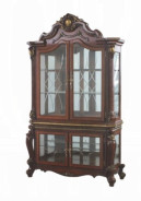 68229 Curio Cherry Oak Finish Picardy Collection By Acme Furniture