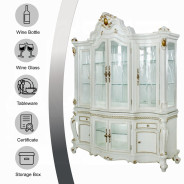 63464 Hutch & Buffet Antique Pearl Picardy Collection By Acme Furniture