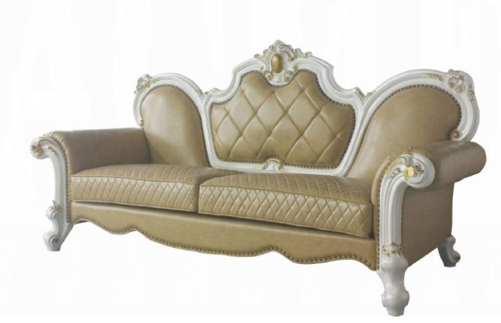 58210 Acme Butterscotch Pearl Finish Living Room Picardy Collection by Acme Furniture