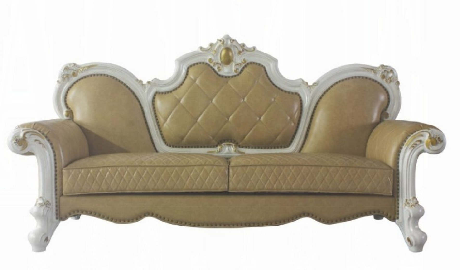 58210 Acme Butterscotch Pearl Finish Living Room Picardy Collection by Acme Furniture