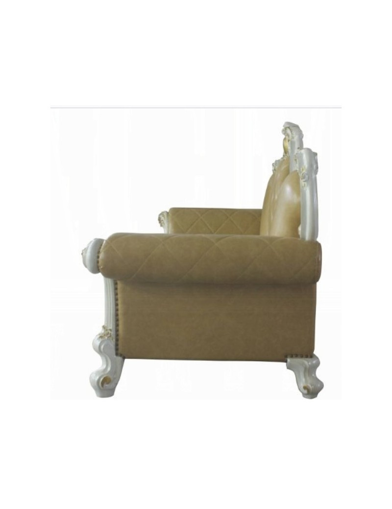 58210 Acme Butterscotch Pearl Finish Living Room Picardy Collection by Acme Furniture