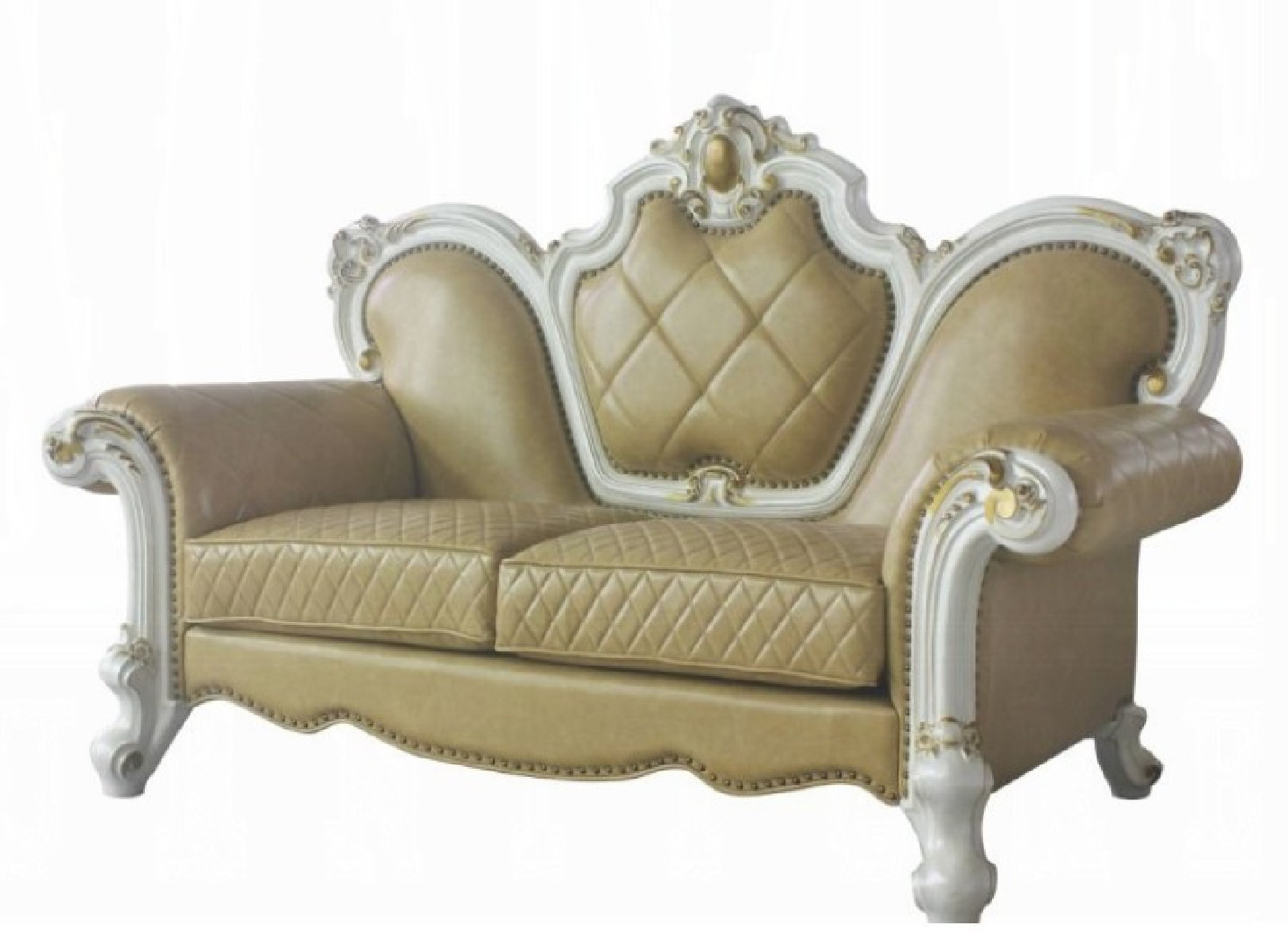 58210 Acme Butterscotch Pearl Finish Living Room Picardy Collection by Acme Furniture